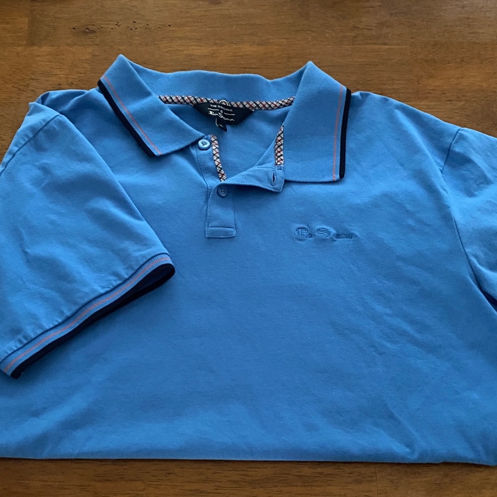 Men's Ben Sherman Blue Polo Shirt